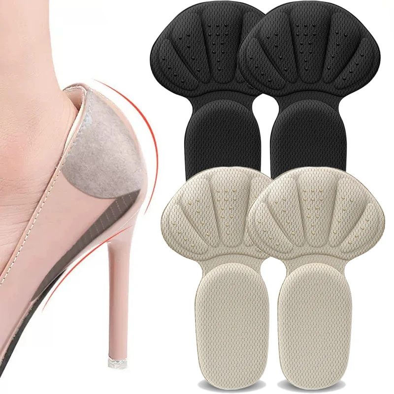 

2 In 1 T-Shaped Inserts Women Shoes Heel Pads Foot Care Products High Heels Protectors Shoes Insoles Orthopedic Heel Supports