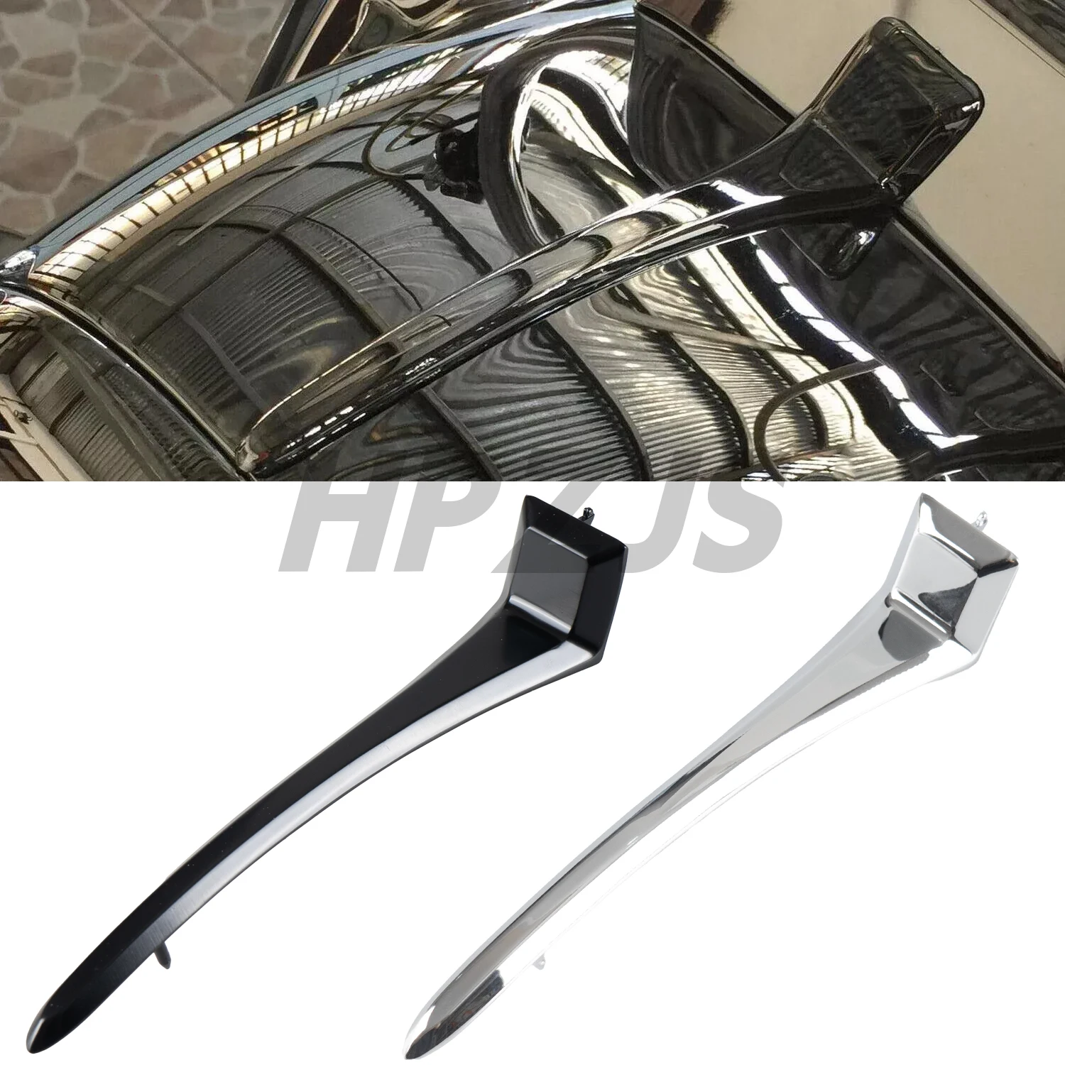 

For Harley Road King FLHR EFI FLHRI 1994-2013 Motorcycle Accessories Zinc Alloy Nacelle Spear Top Headlight Cover Trim