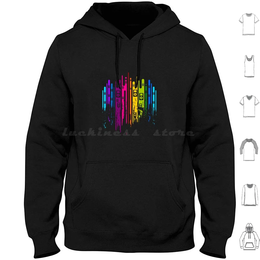 Color Is Music Hoodie Cotton Long Sleeve Programmer Coder Software Webdeveloper Developer Engineer It Geek Nerd Future Funny
