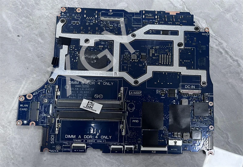 For DELL G15 5511 Laptop Motherboard GDL58 LA-K455P 029XHH 06VF02 With I5-11400H I7-11800H CPU RTX3050 4GB GPU 100% Test OK