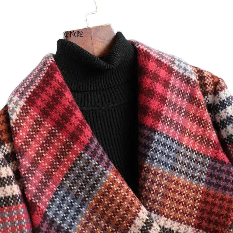 Woolen Woolen Coat Women's Long 2023 Spring and Autumn New Loose and Versatile High end Temperament Woolen Coat Women's Commuter