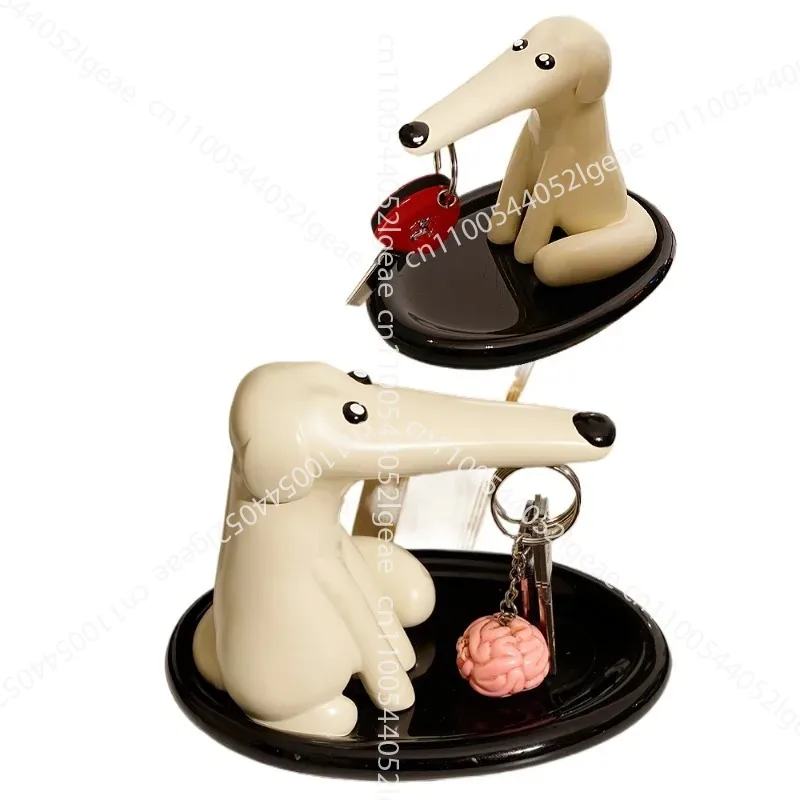 

Proboscis dog key butler magnetic creative gift cute storage entryway desktop tray ornaments