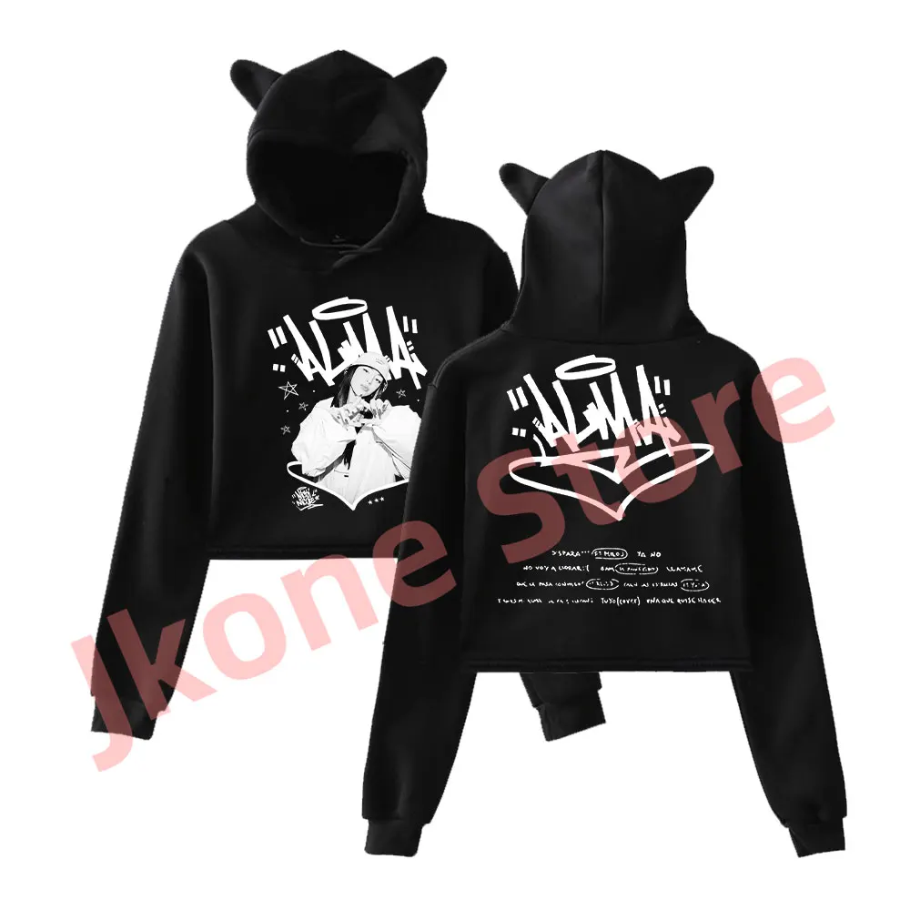 Nicki Nicole Pullover Hoodies Abre Su Alma Tour Merch Women Fashion Casual Long Sleeve T-shirts