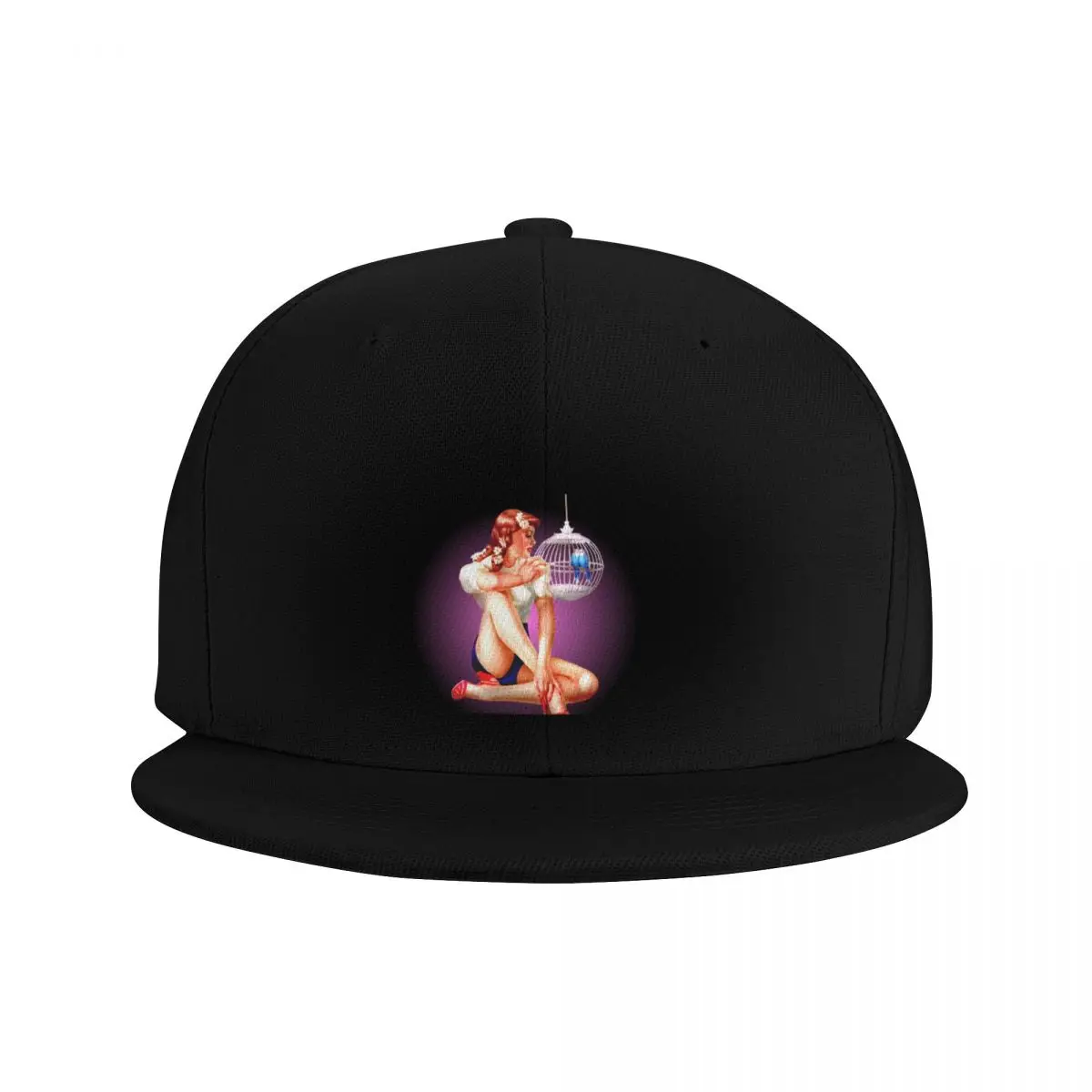 Sexy Pin Up Girl With Birds Vintage Retro Baseball Cap Sports Cap New In The Hat Bobble Hat fashionable Caps Male Women's