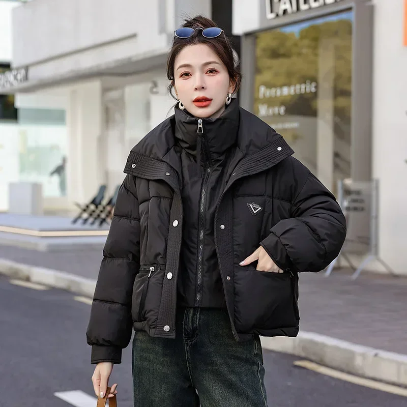 Winter Jacket 2024 Korean Women Puffer Parkas Thick Warm Cotton Padded Coat Female Loose Outwear Clothes Short Jacket Overcoat