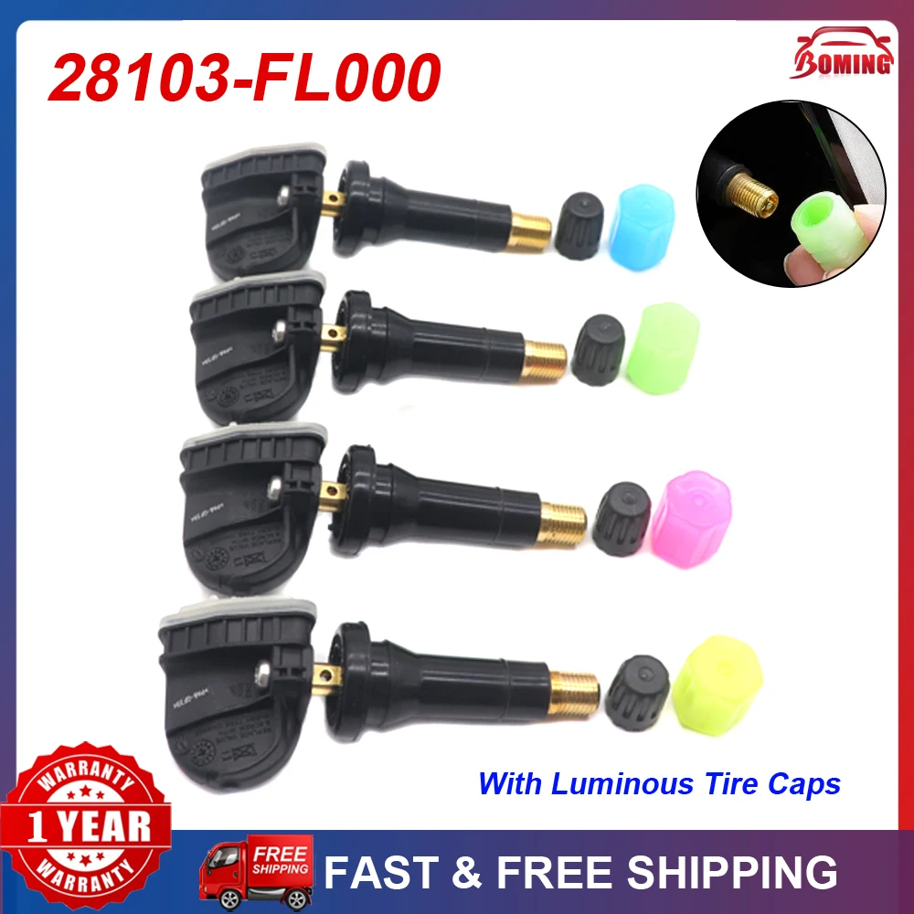 

4 шт./лот TPMS 433 МГц 28103-FL000 автомобильный датчик давления в шинах для Subaru Forester Legacy Outback Impreza Crosstrek Ascent 28103FL00A