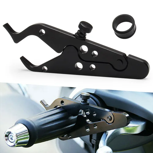 Imagen 2 del producto Control de crucero Universal para motocicleta, asistencia de acelerador, abrazadera de manillar, bloqueo de agarre para motocicleta, Scooter, ATV, bicicleta, 1 ud.