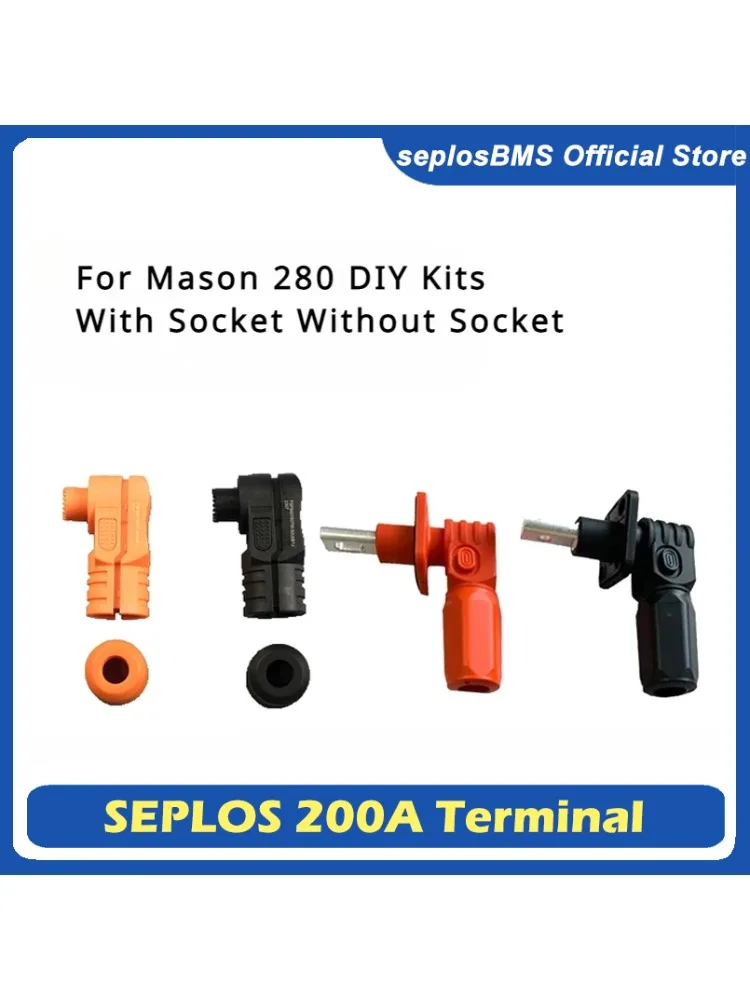 Seplos-Connecteur de borne d'entrée et de sortie de boîtier de batterie, stockage d'énergie domestique, pack arrang, 200A, Lifepo4