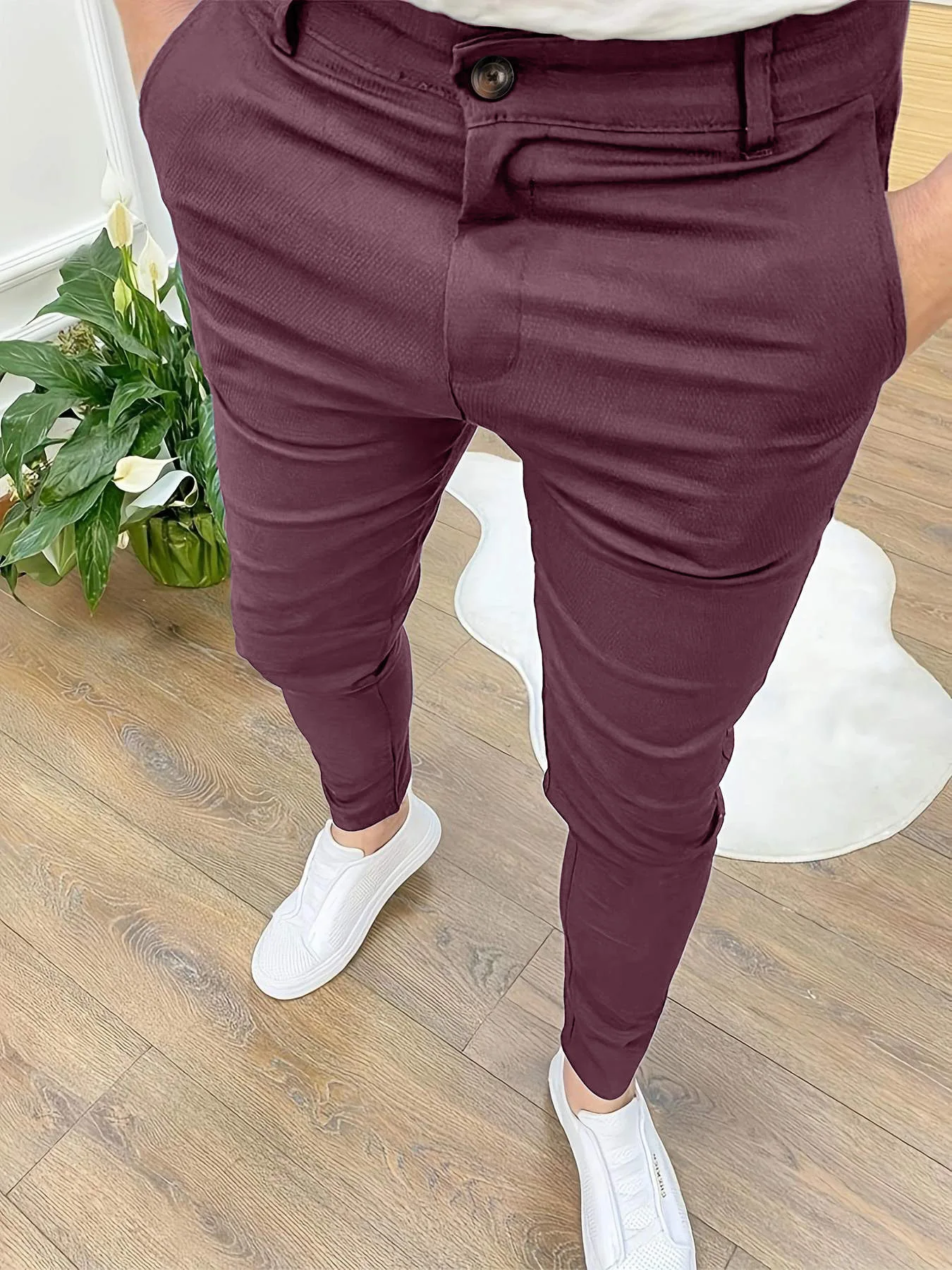 

Men's Casual Overalls Trousers Faion Autumn Loose Fit Long Pants Youthful Energy Sle All Seasons Color