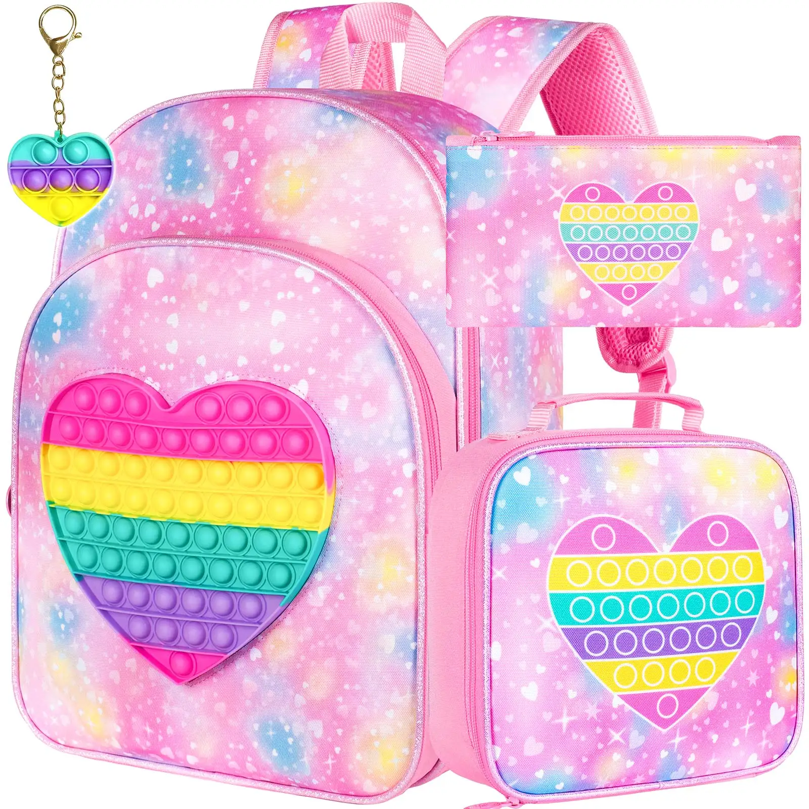 3PCS Kids Backpacks for Girls, 16\