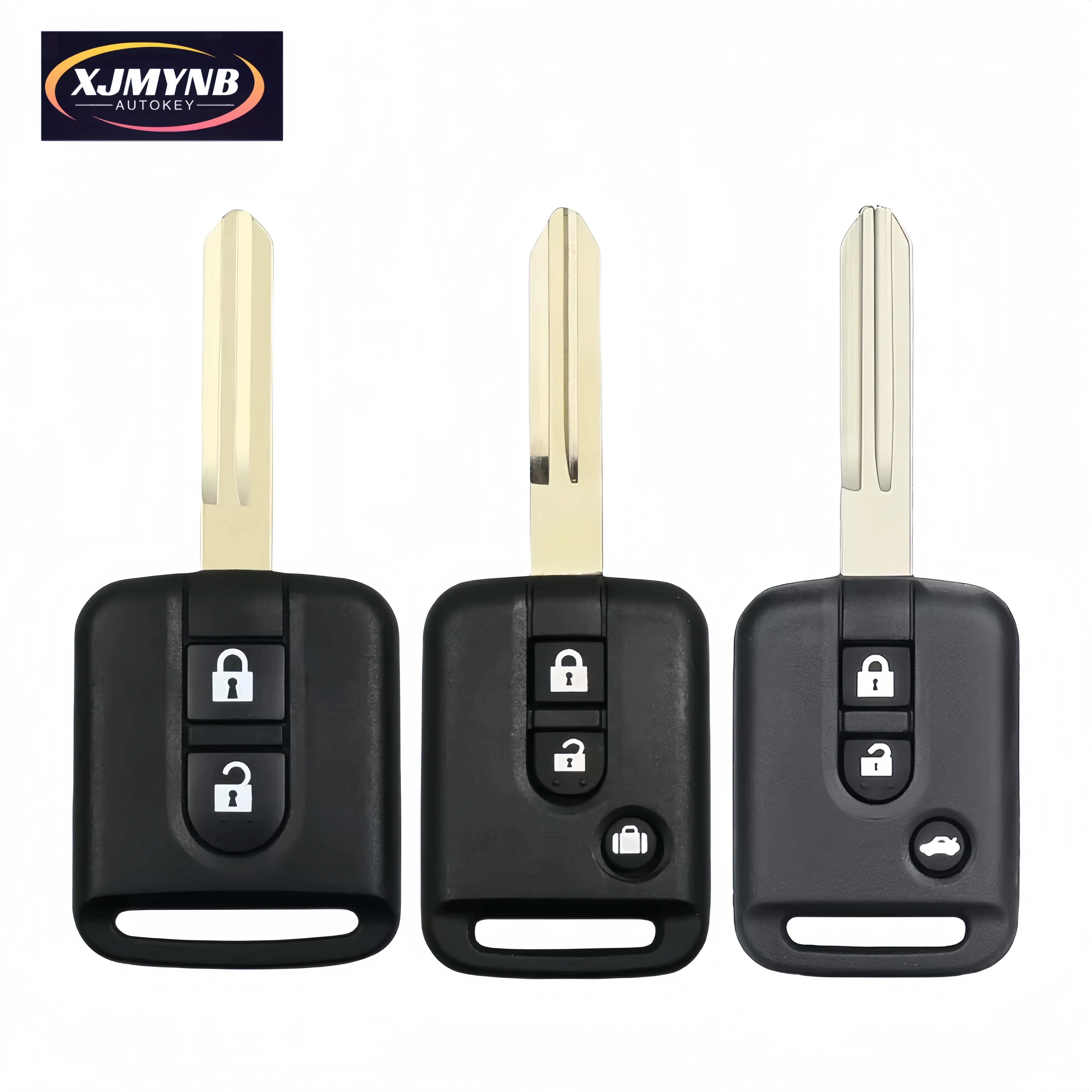 XJMYNB New Remote Car Key Shell Case For Nissan Qashqai Navara Micra NV200 Patrol Y61 Micra 350Z Pathfinder Almera Note Primera