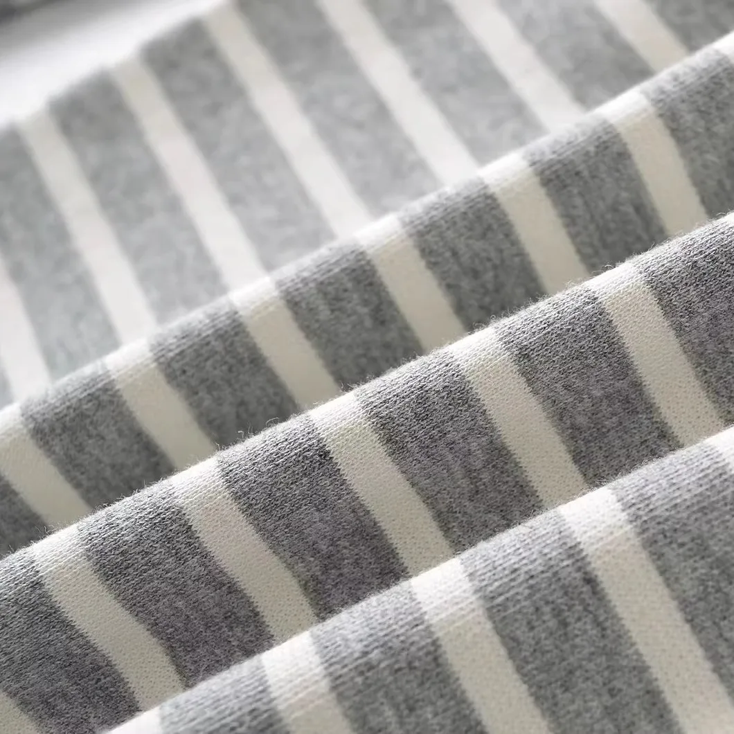 Lente nieuwe dames losse wijde pijpen casual broek trekkoord draperen vloerlengte wandelbroek zwart witte strepen broek