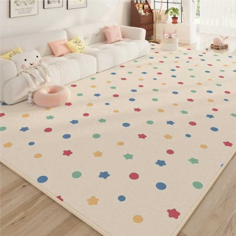 Large Area Rugs for Bedroom Dopamine Color Living Room Decoration Washable Carpet Thicken Plush Lounge Floor Mat Fluffy Soft Rug