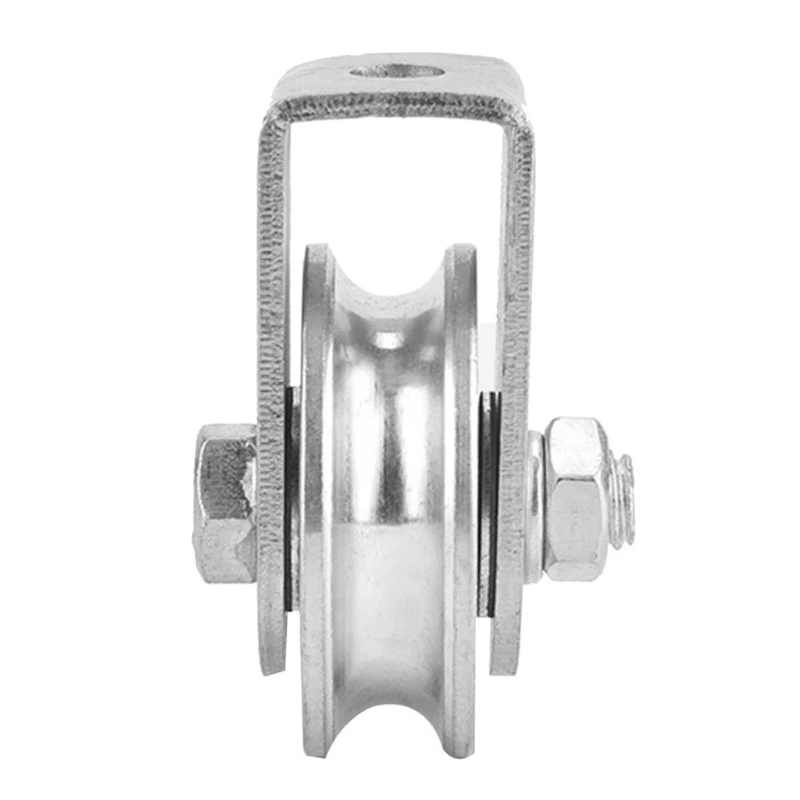 0.3Tons Pulley Roller Professional Sturdy Lifting Wheel Stainless Steel Half Sheathed Bearing For Wire Rope Pulley New