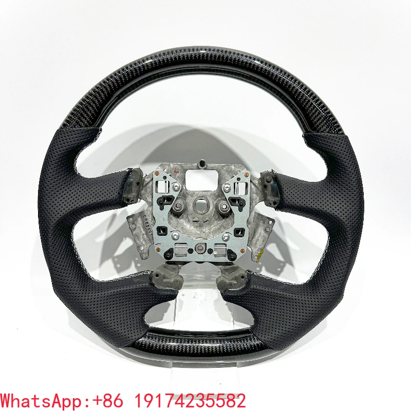 

Perforated Leather and Black Carbon Fiber Steering Wheel for Ford Falcon FG-FGX XR8 Modification Upgrade Car Steering Wheel