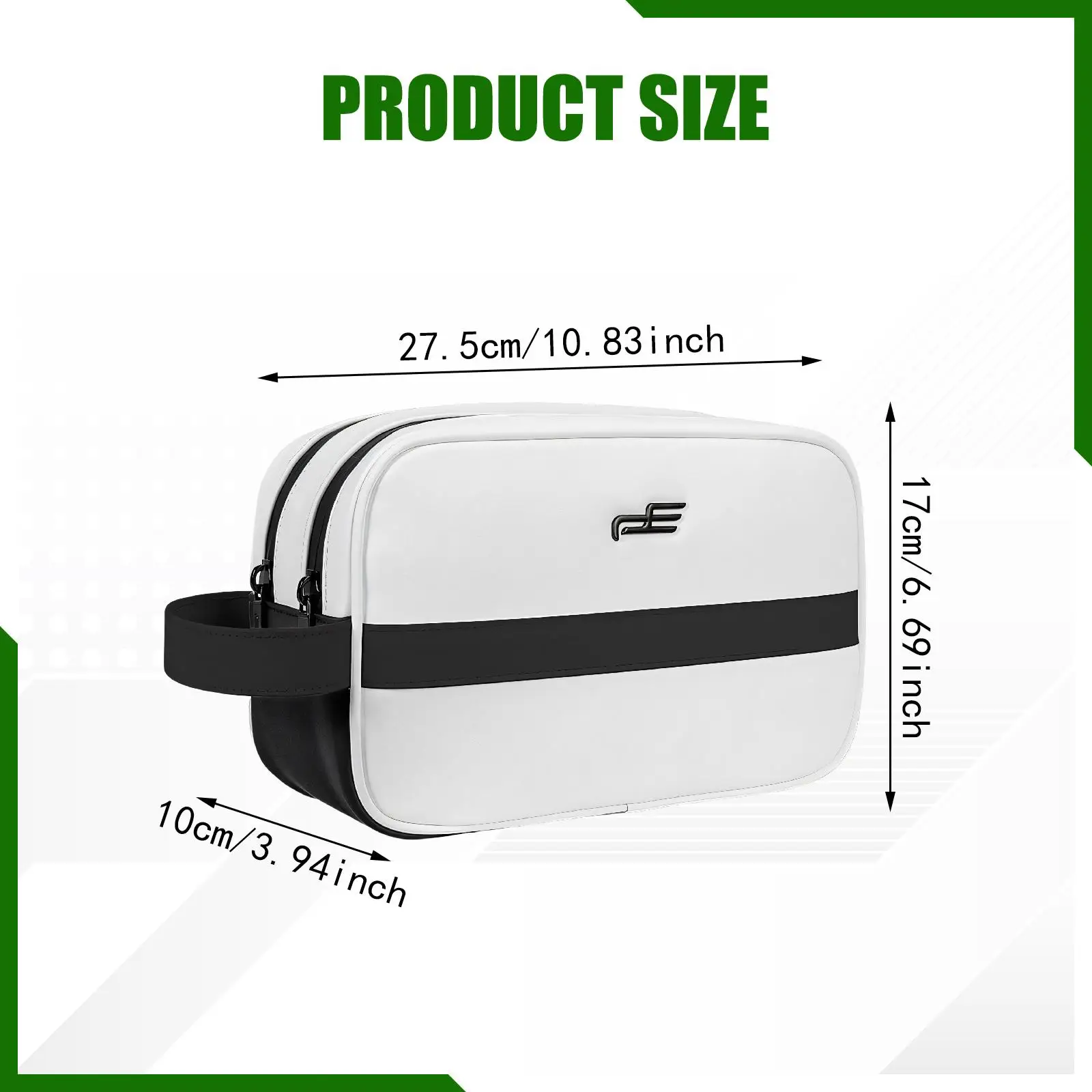 منظم تخزين حقيبة يد الجولف خفيف الوزن للرجال والنساء مع سحاب عائلي، حقيبة ملحقات الجولف، حقيبة كرة الجولف