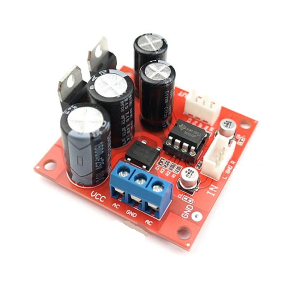 NE5532 Preamplifier Board Vinyl Record Player MM MC Phono Preamplifier Preamp Board NE5532 OP Amp Dual AC 5-16V