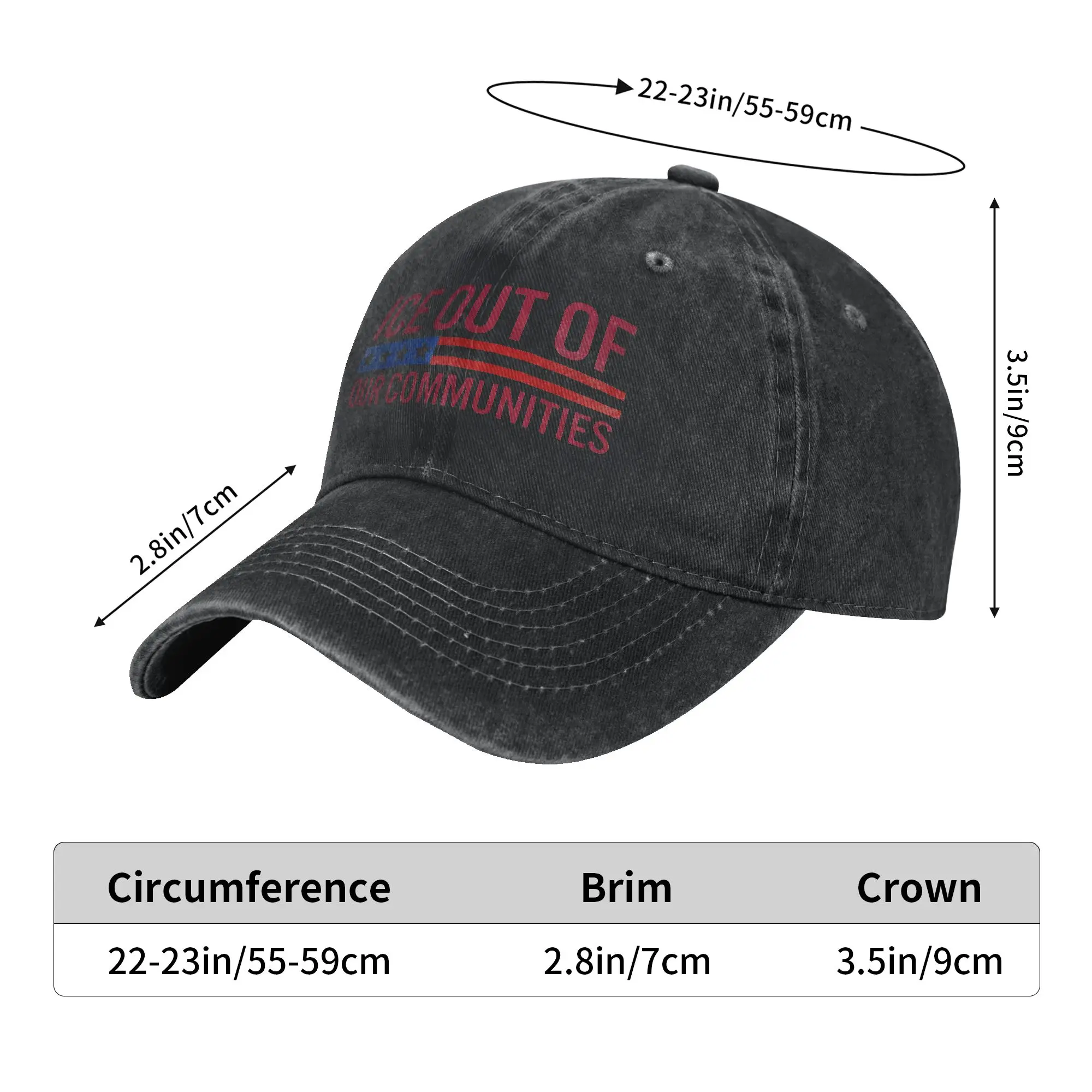 Men Women ice Out  Anti Ice Minneapolis Abolish Ice Caps Merch Baseball Cap Fashion  Trucker Hats Adjustable