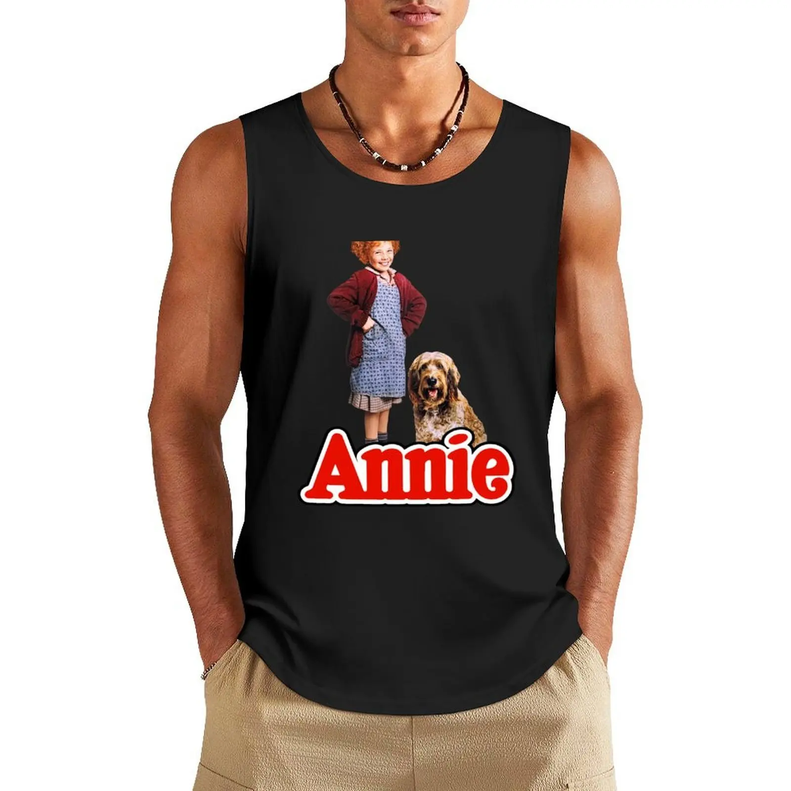 

ANNIE - Annie & Sandy Tank Top Sleeveless men Men's clothes Men's t-shirt Men's t shirt