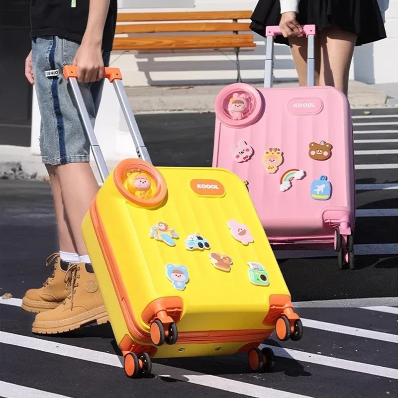 

New Luggage 16 Inch Children's Suitcase Carry on Small Boys and Girls Suitcase Trip Cabin Trolley Case Suitcases on Wheels