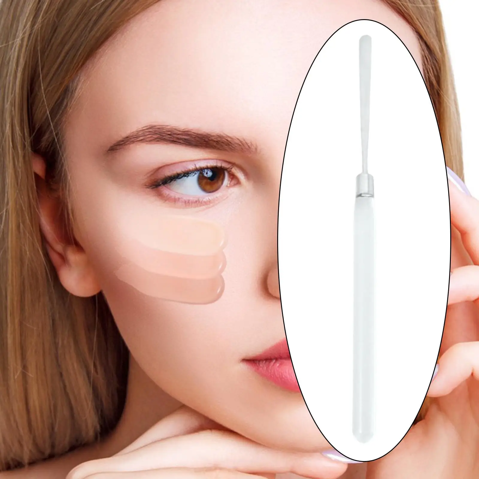 Акриловая палочка для смешивания макияжа, портативная ручная прочная многофункциональная палочка для перемешивания, компактная для салонов девочек, профессионалов, начинающих