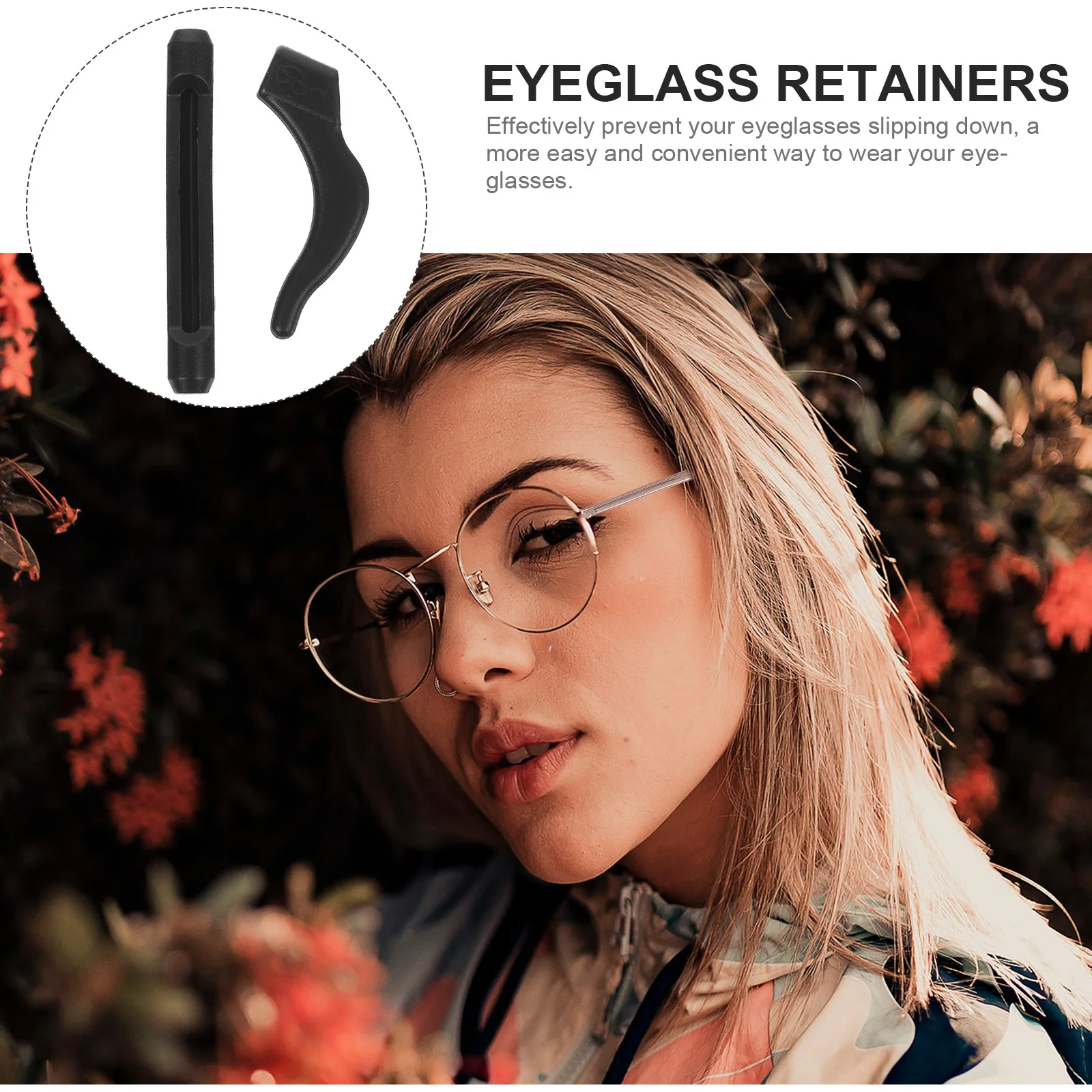 

20 Pairs Anti-Slip Eyeglass Cushions Silicone Retainers Temple Tips For Running Yoga Outdoor Work Eyeglass Retainers Silicone