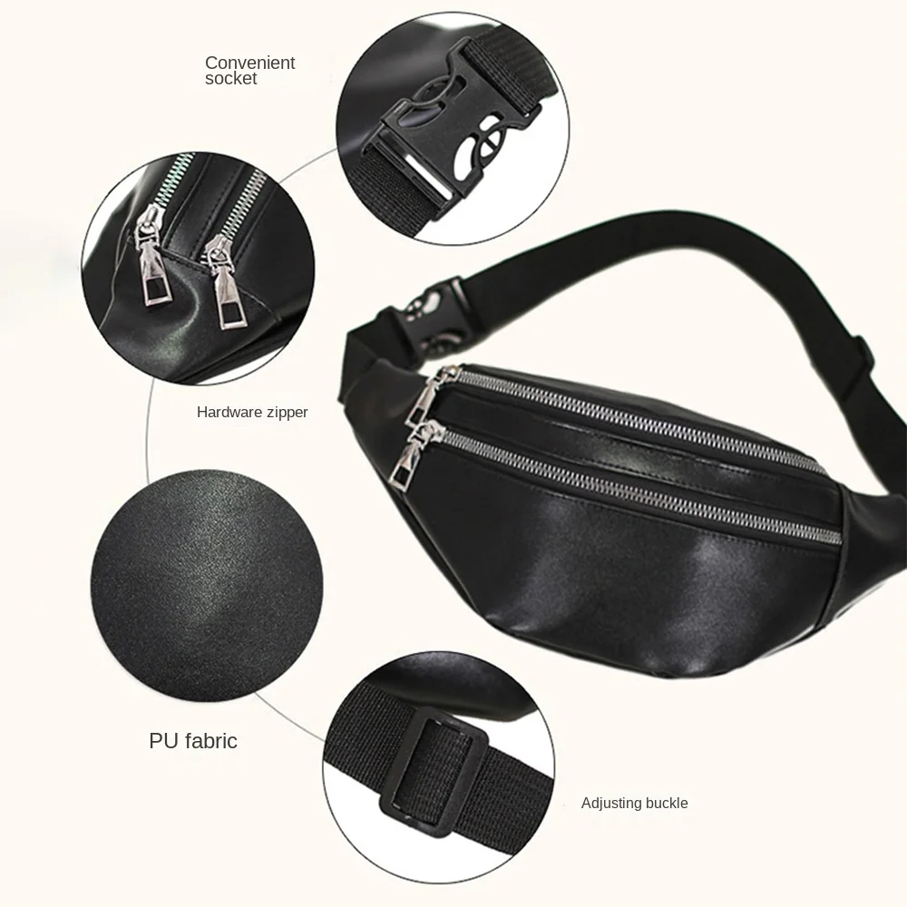 Fanny Pack Women Fashion Waist Pack Casual Crossbody Chest Bags Unisex Hip Bum Bag Waterproof Travel Belt Bag Sport Purse Pocket