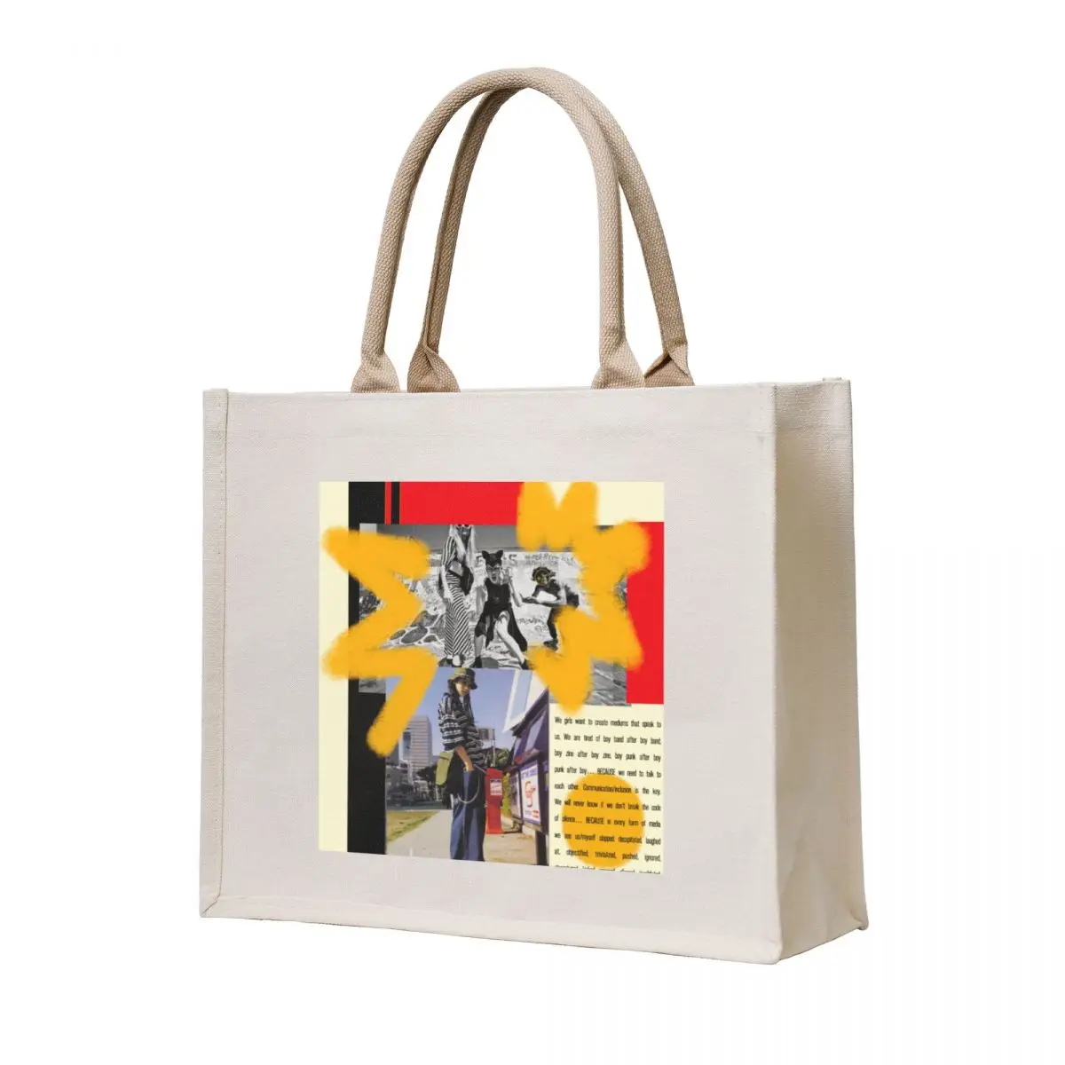 

90s Grunge Inspired Zine Tote Bag eco bag folding tote bag canvas custom bags tote bags cloth bags