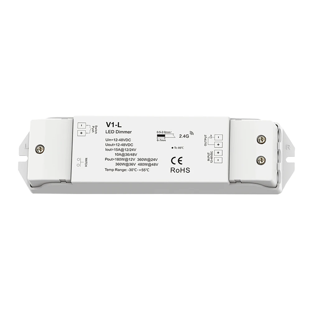 Imagem -06 - Interruptor Inteligente com Wifi 1248v V1-l Led Única Cor 2.4g rf sem Fio Pwm Controle Remoto Tensão Constante Dimmer