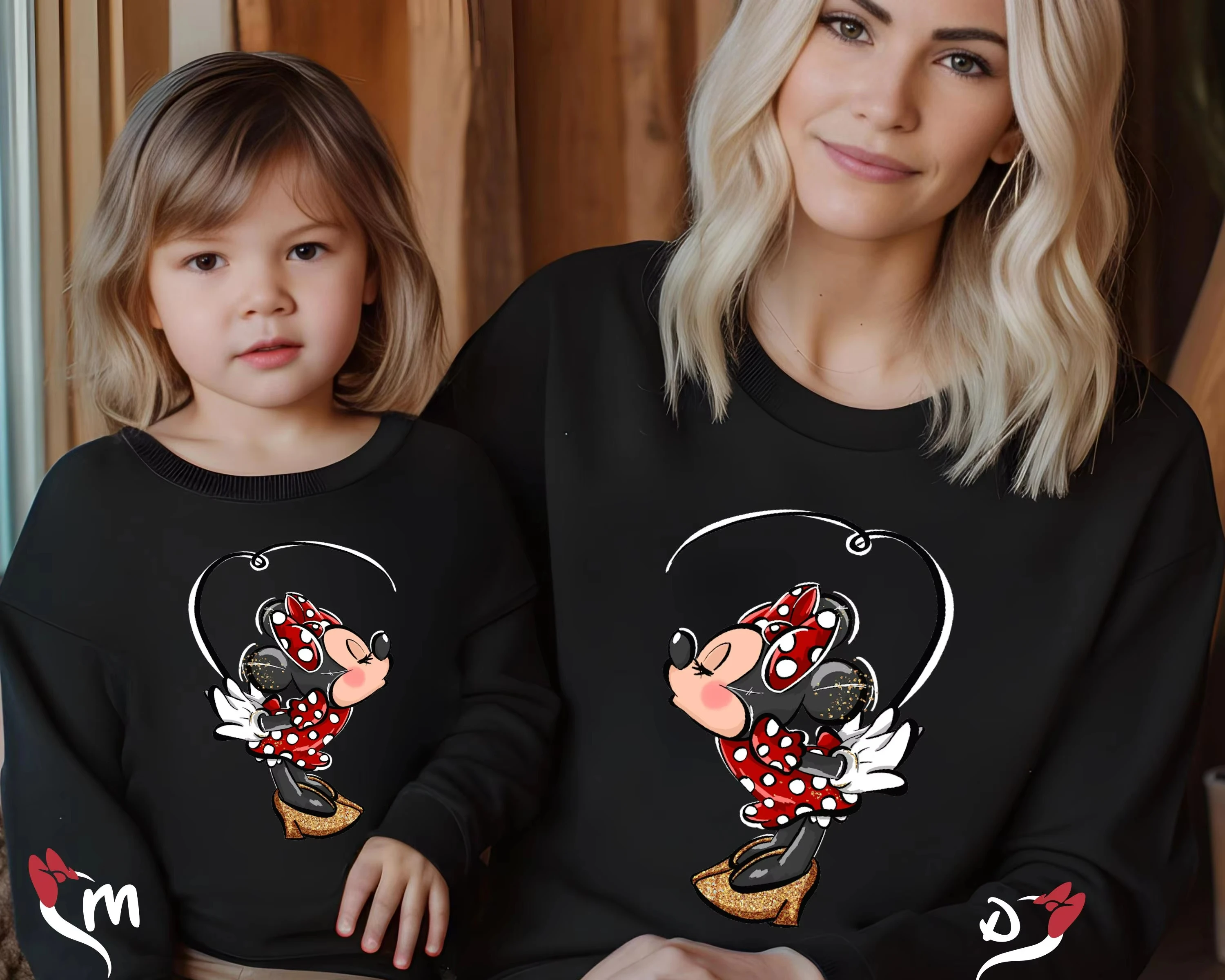 2026 outono e inverno de alta qualidade mickey e minnie moletom pulôver para homens e mulheres pulôver de manga comprida para casais