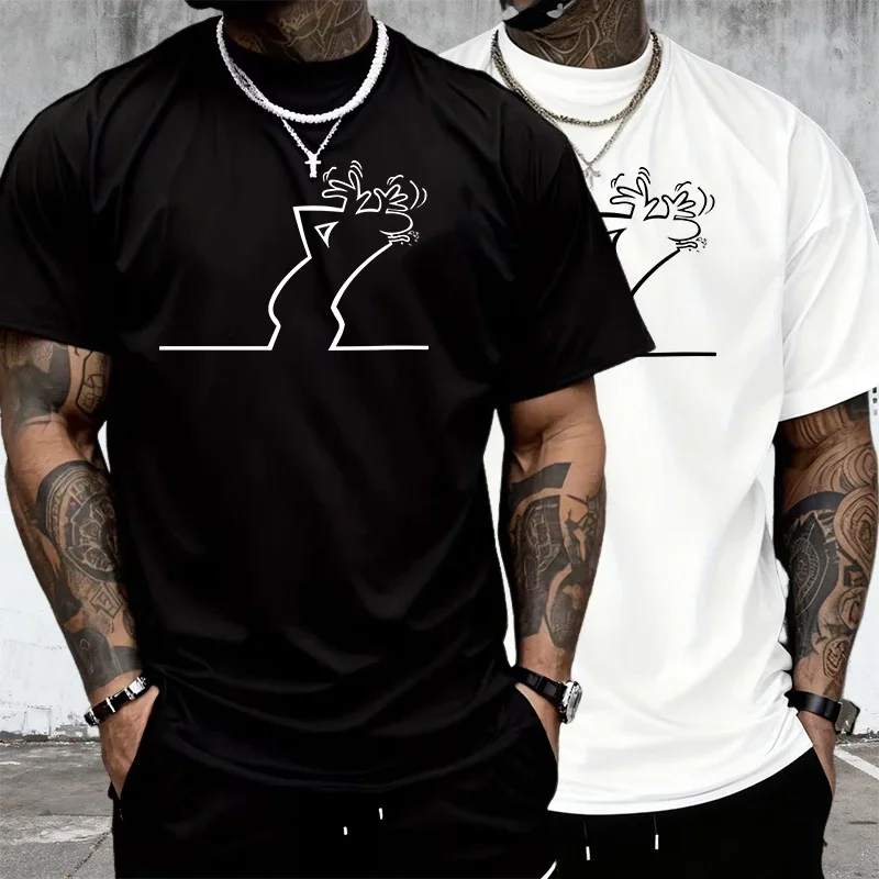 

Men's Top High Quality 100% Cotton T-shirts Summer Spring Male Daily Casual Fashion Round Neck Short Sleeve Tees