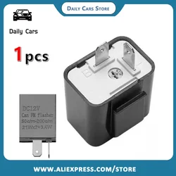 2 Pin LED Flasher Relay 12V Adjustable Frequency Of Turn Signals Blinker Indicator Relays For Motorcycle Motorbike Accessories