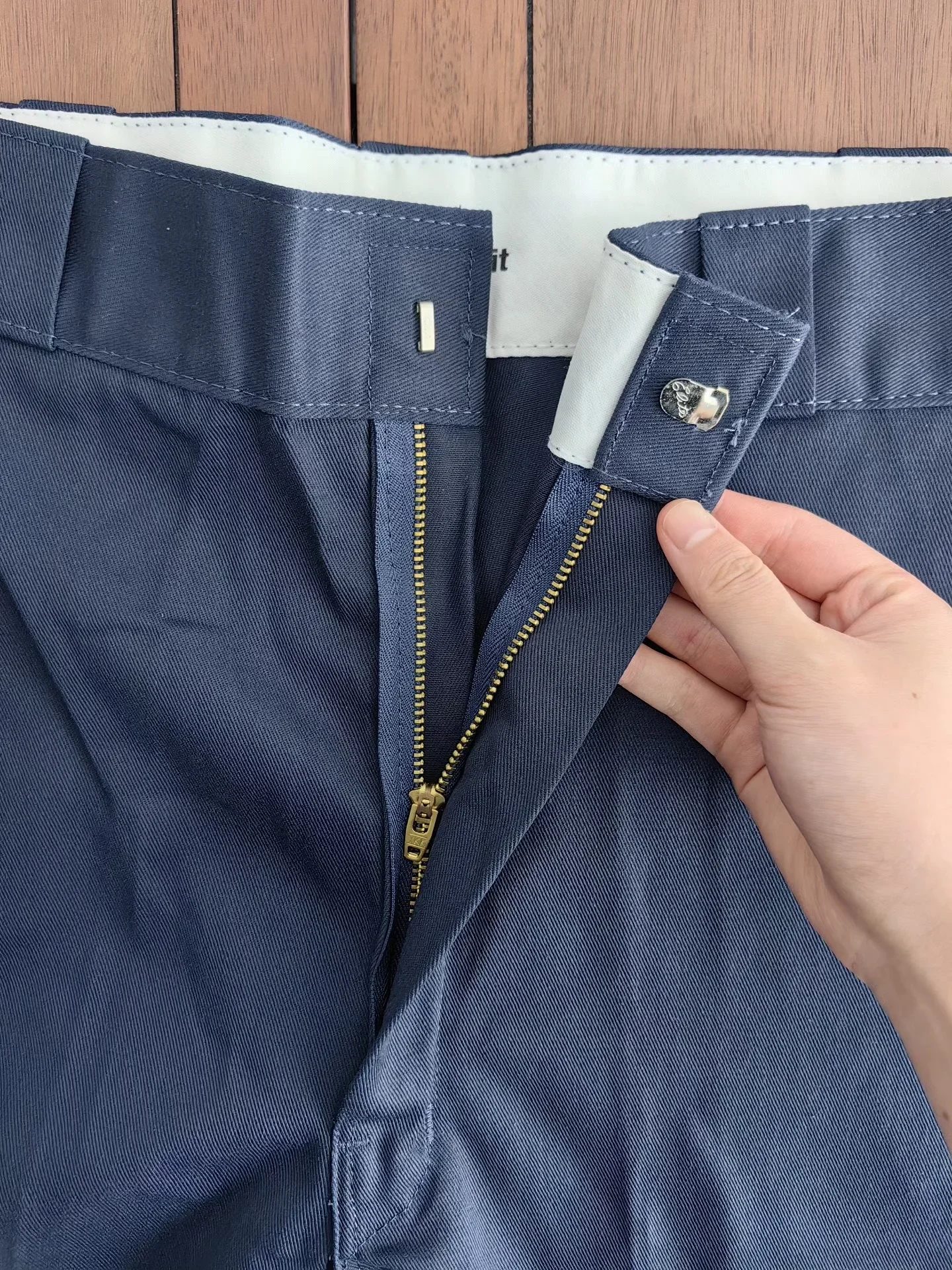 Authentische Dickies Herren Einfarbige Lose Arbeitsshorts, Blaue Lässige Relaxed-Fit Cargo-Shorts für den täglichen Streetwear-Look. – Detail 7
