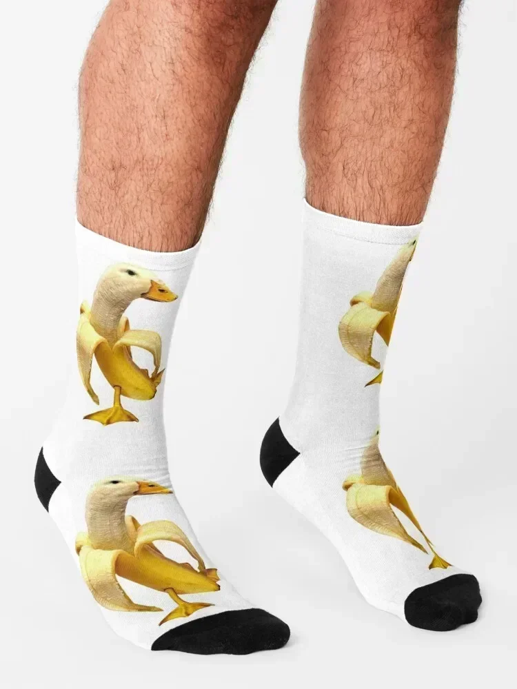 banana duck Socks Thermal man winter Children's warm winter hockey Socks Men Women's