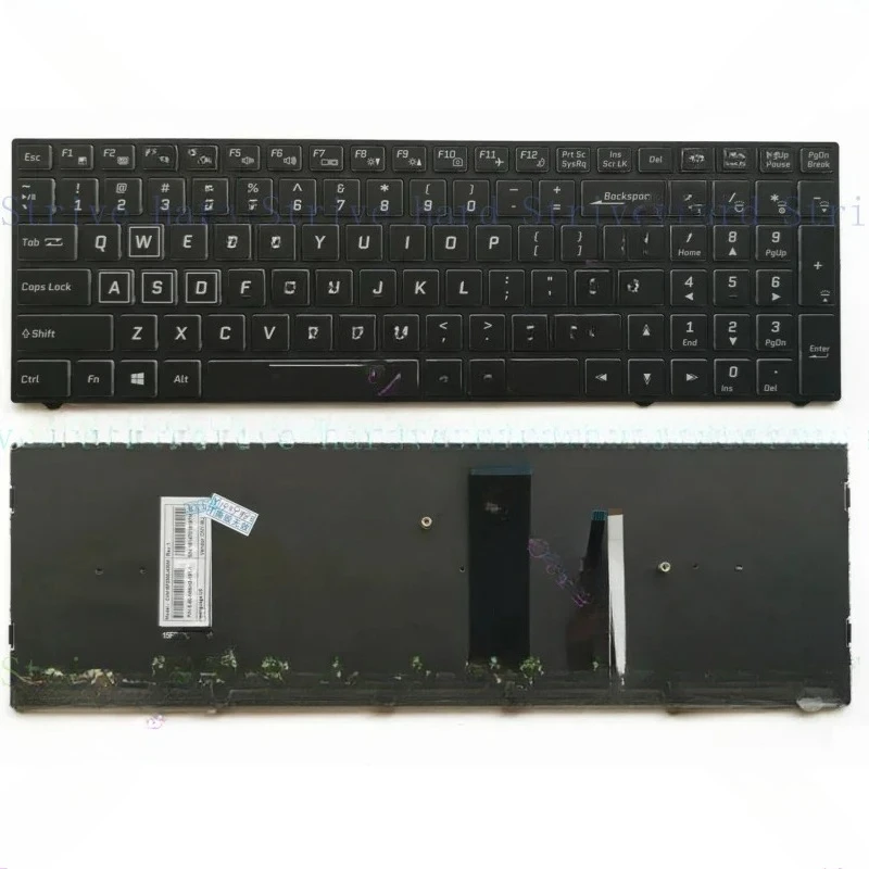 For Clevo N855HJ1 N857HJ1 N870HJ1 N850HP6 N870HP6 US RGB Color Backlit keyboard