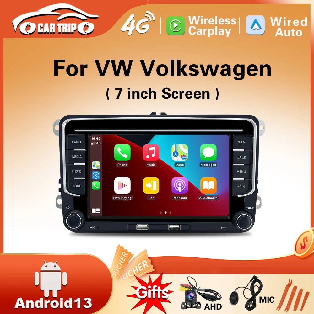 

For Volkswagen VW Skoda Yeti Roomster Superb Octavia Fabia/Fabia Combi Navigation Car Player Car Radio Android 13 Auto Carplayer