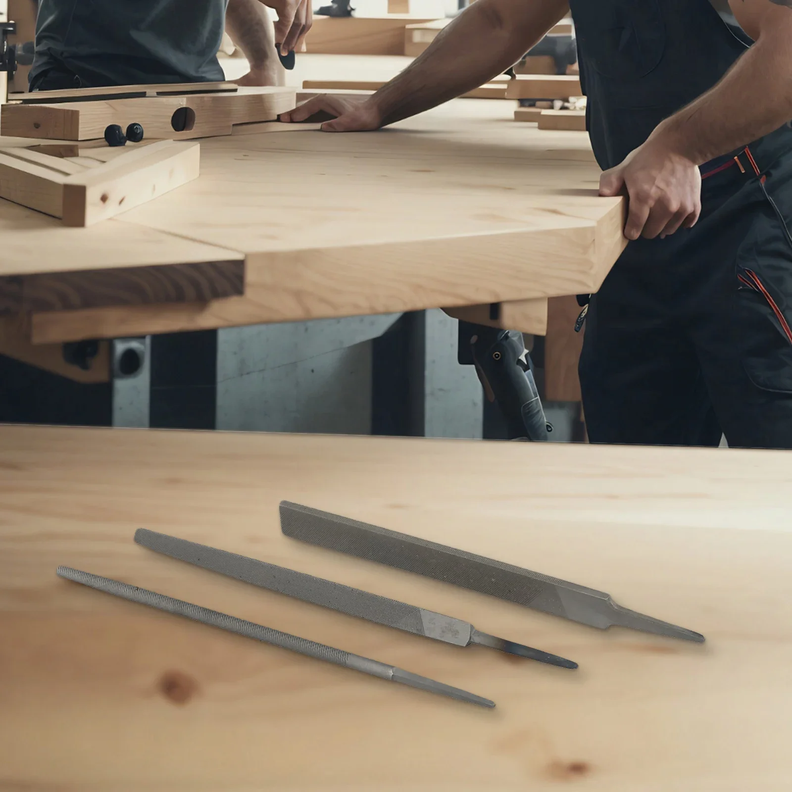 Accessories Flat Files Without Handle Alloy Steel Grey Steel Files Flat/Round/Triangle For Metalworking Practical