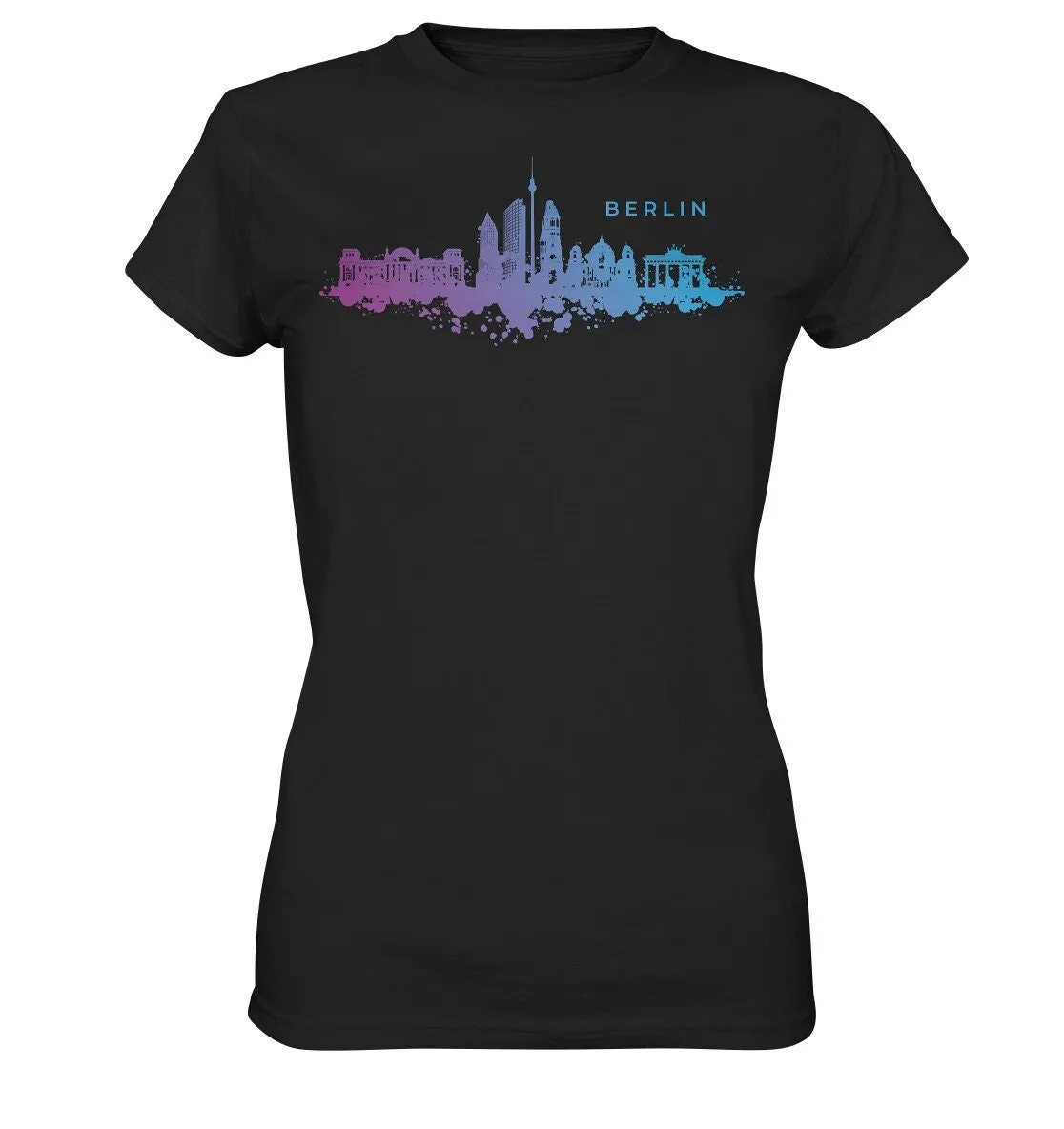 T Shirt Berlin Skyline Ladies Premium