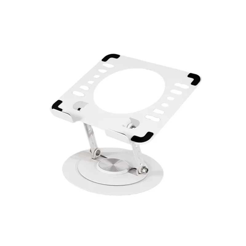 Popular Cheap Office Notebook Table Laptop Stand Support Holder Metal Steel  360 Degree Rotation Support and Adjustable Foldable