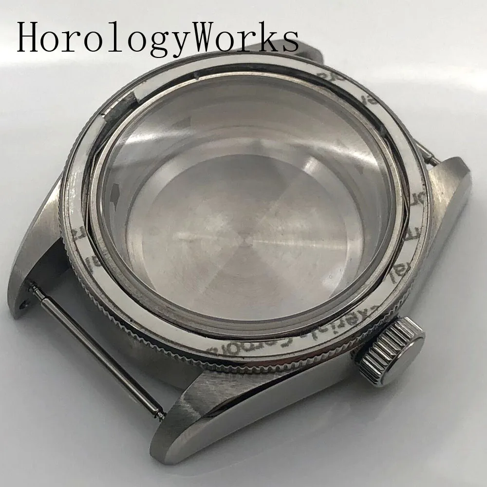 

41mm Case Sapphire Glass Fit NH35/NH36 Miyota8205/8215/821A ETA2836 Mingzhu2813/3804 Movement Black Silver Coffee Watch Parts