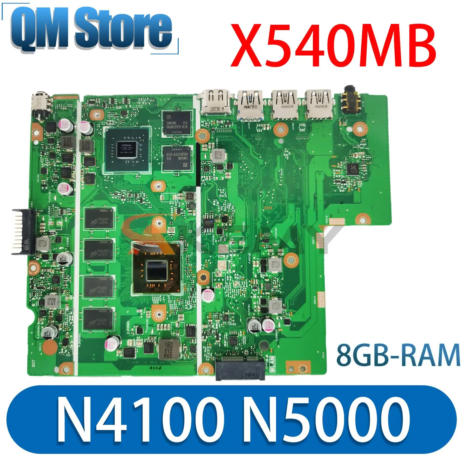 

Mainboard X540MB A540MB F540MB R540MB Laptop Motherboard N4000 N4100 N5000 V2G 4GB/8GB-RAM MAIN BOARD