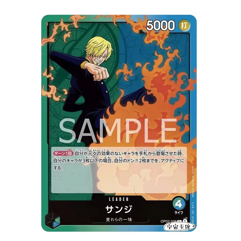 

Genuine Bandai ONE PIECE Japanese Version OPCG Top Decisive Battle OP02-026 Sanji L/P-L Anime Rare Character Collection Cards