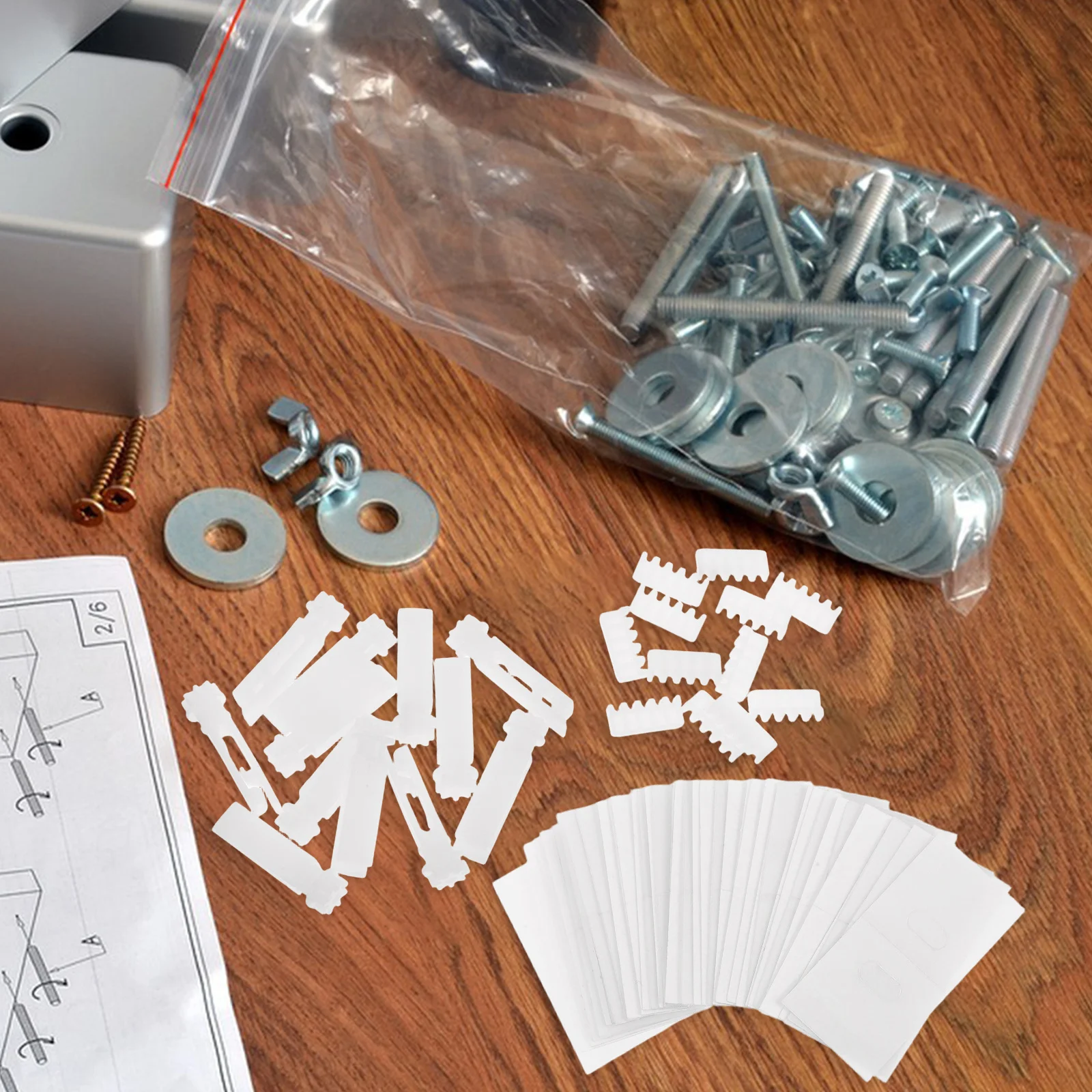 

1 Set White Vertical Blind Stem Replacement Kit Carrier Stem Curtain Accessories For Vertical Blinds Repair Parts Smooth