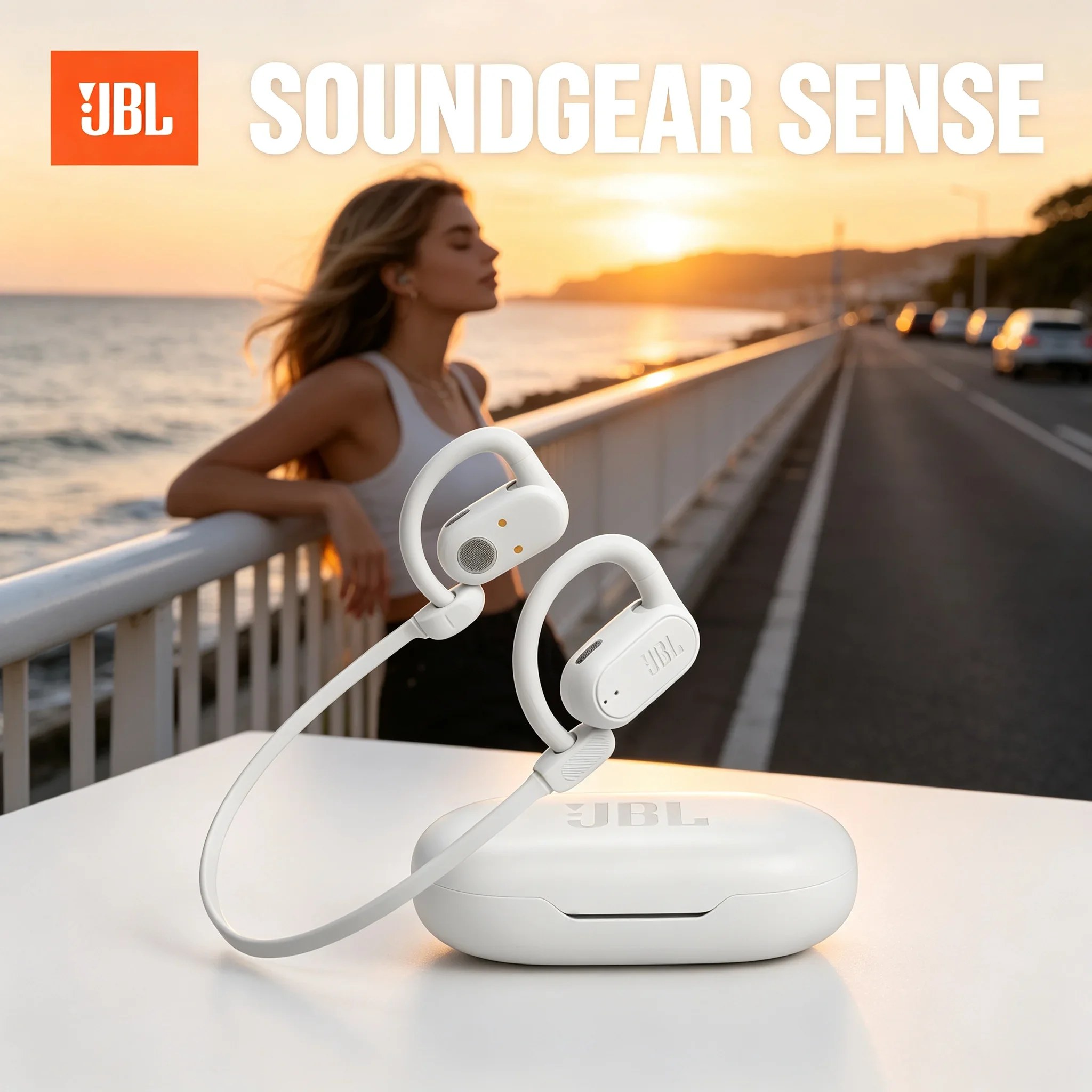 JBL Soundgear Sense Bluetooth Earphones with Open Acoustic Technology for Sports, Fitness, Clear Communication Earphones