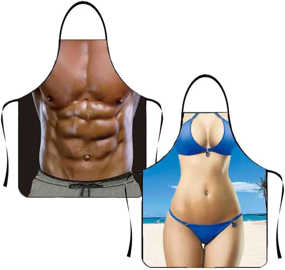 Cooking Kitchen Aprons for Women Men Chef, Funny Apron-Cooking Grilling Aprons, BBQ Funny Gag Gifts for Christmas