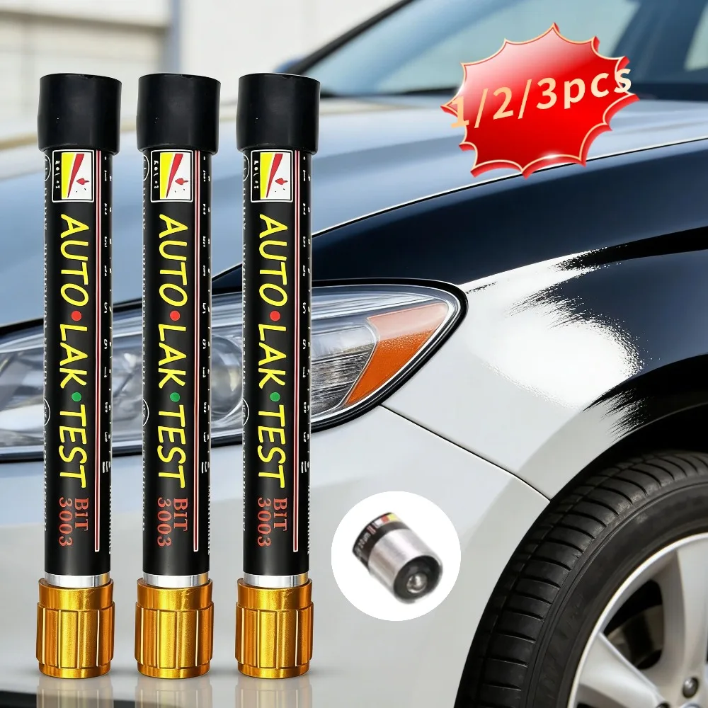 

Car Paint Thickness Tester Test Meter Gauge Auto Paint Cars Paint Crash Check Test Paint Tester with Magnetic Tip Scale 1/2/3pcs