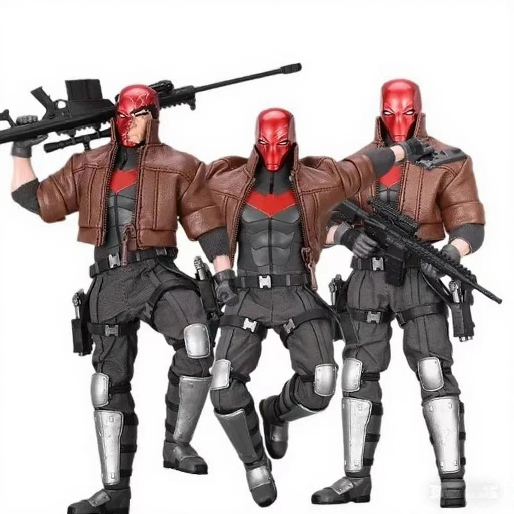 

In Stock ToysRemake TRD001 1/12 Red Hood Movable Action Figure Detective Comics Anime Mini Head Sculpt Ornament 6" Full Set Toys