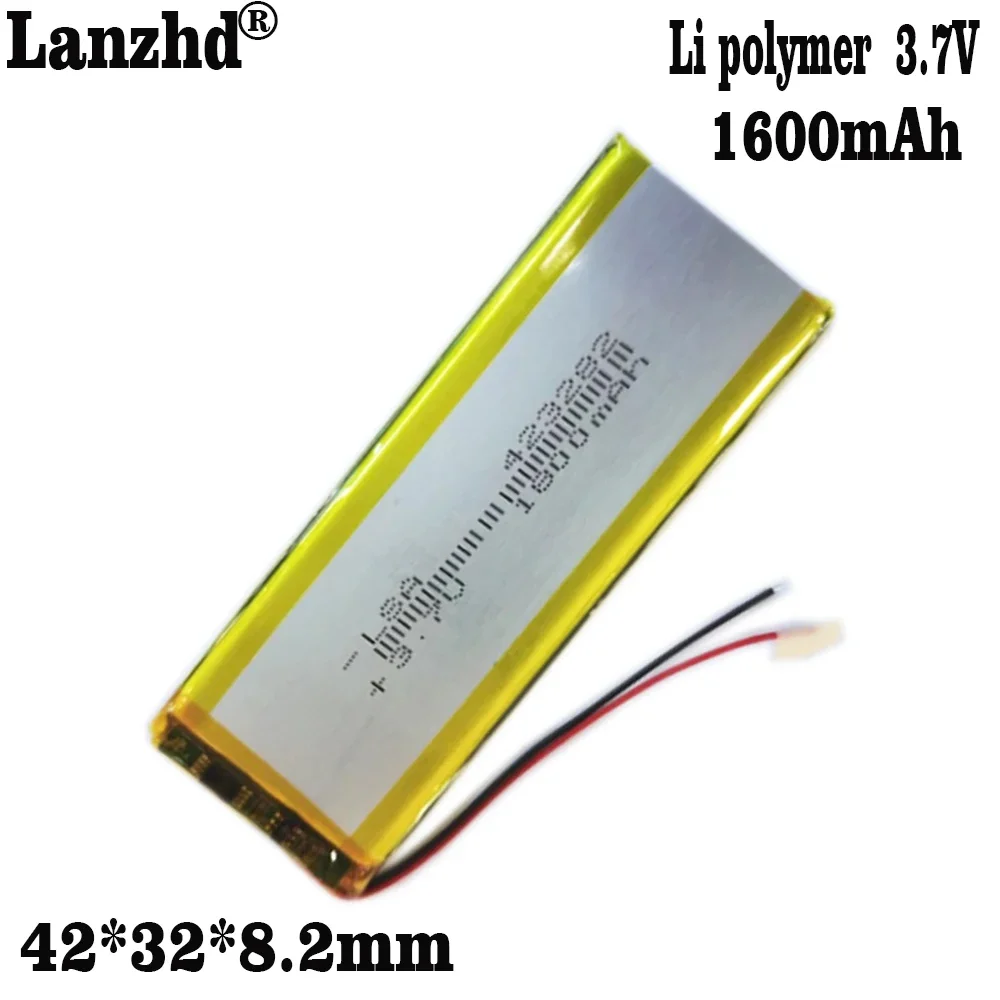 1-20pcs 423282 423482 3.7v 1600mah lithium polymer battery 3 7V li ion lipo rechargeable batteries for Mp4 dvd GPS navigation