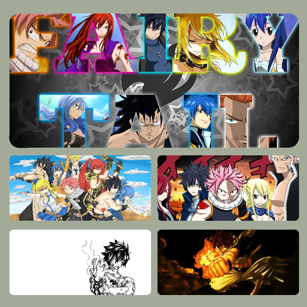 Anime F-Fairy Tail Mousepad Large Gaming Mouse Pad LockEdge Thickened Computer Keyboard Table Desk Mat