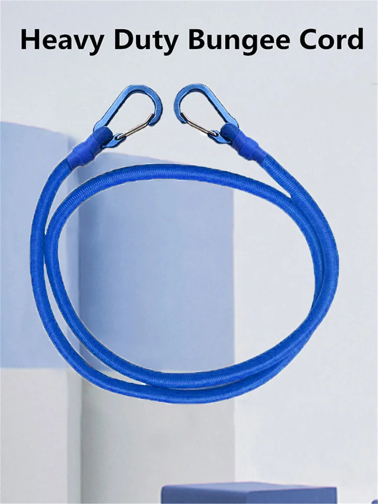 8 mm robustes elastisches Seil, 7 Arten von elastischen Riemen, Wanderhaken, Gepäck-Verpackungsseilen, Camping-Zubehör – Detail 1